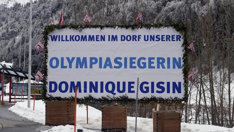Siegesfeier für Dominique Gisin in Engelberg