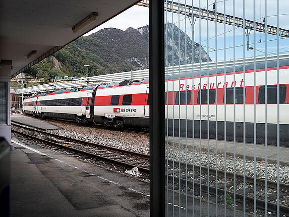 Der Bahnverkehr ins Tessin ist derzeit unterbrochen. (Archivbild)