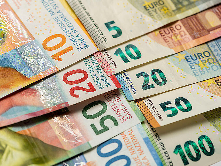 Der Franken gewinnt zum Euro weiter an Wert. (Symbolbild)