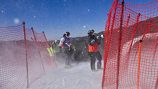 Für die Männerabfahrt der Skirennfahrer blies der Wind am Sonntag zu stark