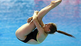 Medaille knapp verpasst: Wasserspringerin Michelle Heimberg vom 3-m-Brett