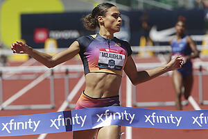 Sydney McLaughlin verbesserte ihren eigenen Weltrekord über 400 m Hürden um fünf Hundertstel